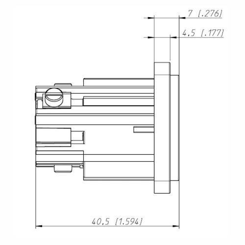 Neutrik NAC3MP-HC Панельный разъем PowerCon, гнездо, 32A/250В