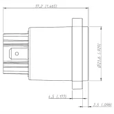 Neutrik NAC3MPB-1 Панельный разъем PowerCon, гнездо, выходной (серый), 20A/250В