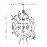 Neutrik NC3FAAH1 Панельный разъем XLR female, горизонт. установка на ПП