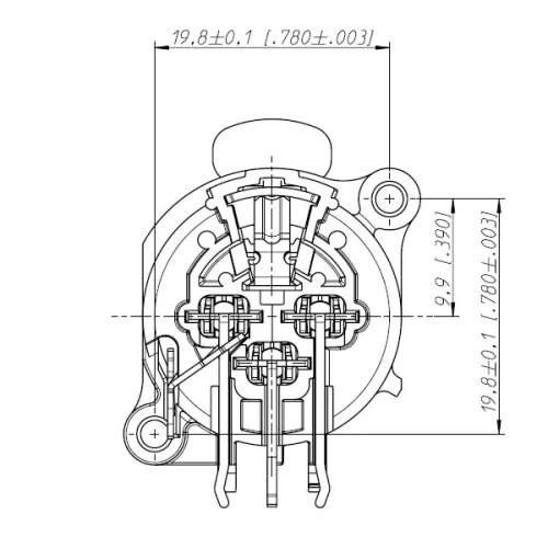 Neutrik NC3FAAH1 Панельный разъем XLR female, горизонт. установка на ПП