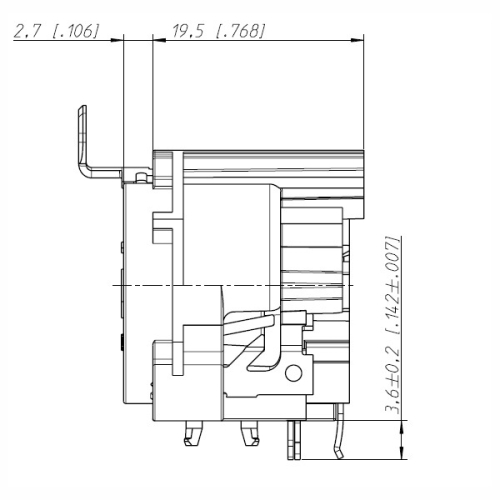 Neutrik NC3FAAH1 Панельный разъем XLR female, горизонт. установка на ПП