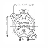 Neutrik NC3FAV1 Панельный разъем XLR female, вертикальная установка на ПП