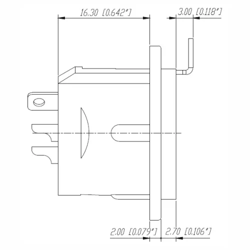 Neutrik NC3FD-L-1 Панельный разъем XLR "мама"