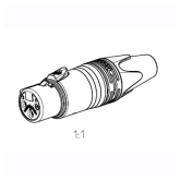 Neutrik NC3FXX-B Кабельный разъем XLR "мама"