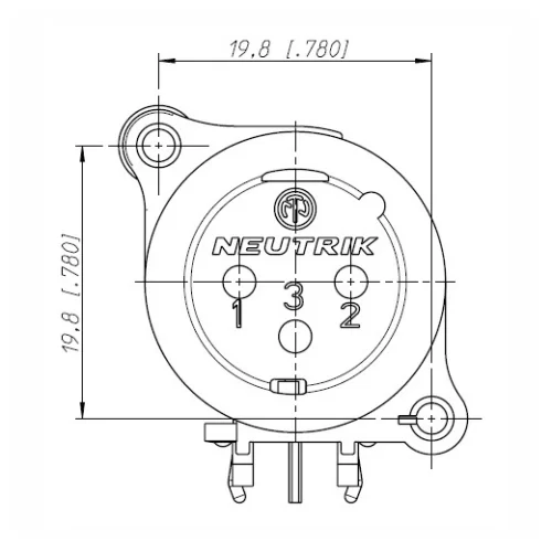 Neutrik NC3MAAH Панельный разъем XLR female