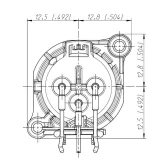 Neutrik NC3MAH Панельный разъем XLR "папа"