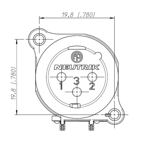 Neutrik NC3MAV Панельный разъем XLR female