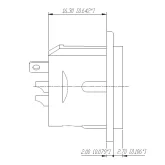 Neutrik NC3MD-L-1  Панельный разъем XLR "папа"