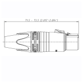 Neutrik NC4FXX Кабельный разъем XLR female 4 контакта