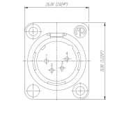 Neutrik NC4MD-L-1 Панельный разъем XLR male 4 контакта