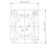 Neutrik NC4MD-L-1 Панельный разъем XLR male 4 контакта