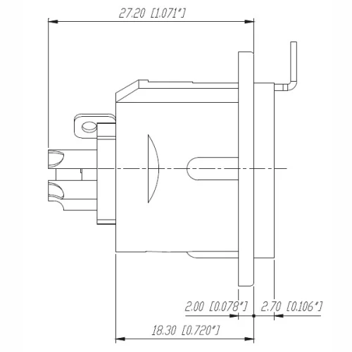 Neutrik NC5FD-L-1 Панельный разъём XLR "мама", 5 контактов