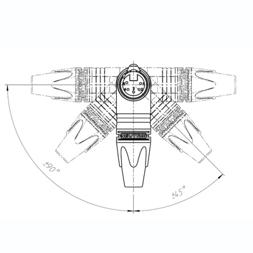 Neutrik NC5FRX Разъем XLR угловой female кабельный 5 контактов