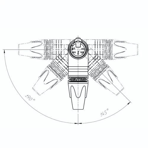 Neutrik NC5FRX Разъем XLR угловой female кабельный 5 контактов