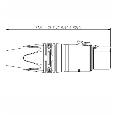 Neutrik NC5FXX-D Кабельный разъем XLR, 5 контактов, гнездо