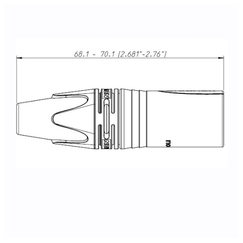 Neutrik NC5MXX Кабельный разъем XLR male 5 контактов