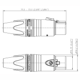 Neutrik NC6FXX Кабельный разъем XLR female 6 контактов