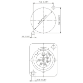 Neutrik NC6MD-L-1 Панельный разъем XLR male 6 контакта