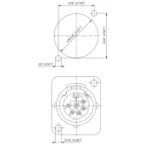 Neutrik NC6MD-L-1 Панельный разъем XLR male 6 контакта