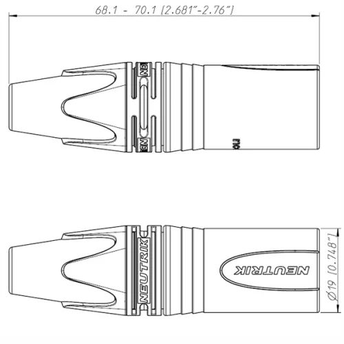 Neutrik NC6MXX Кабельный разъем XLR male 6 контактов