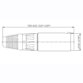 Neutrik NJ3FC6 Кабельный разъем Jack 6.3мм TRS (стерео) гнездо