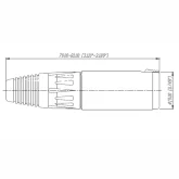 Neutrik NJ3FC6 Кабельный разъем Jack 6.3мм TRS (стерео) гнездо