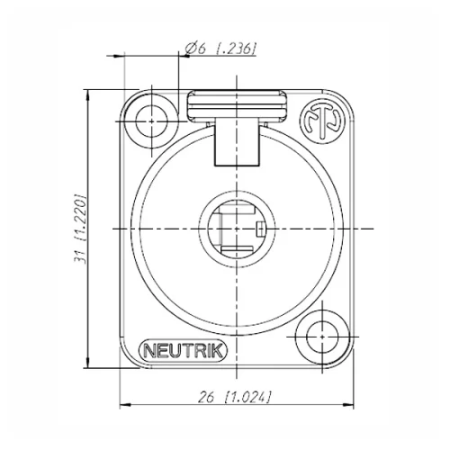 Neutrik NJ3FP6C-Bag Разъем Jack 6.3 мм "мама"