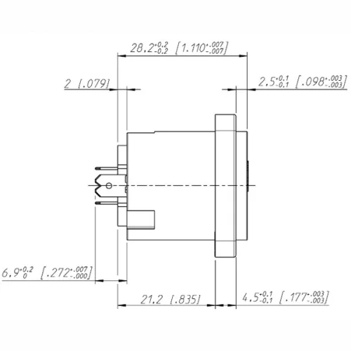 Neutrik NL4MP Панельный разъём Speakon