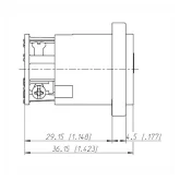 Neutrik NL4MP-ST Панельный разъём Speakon