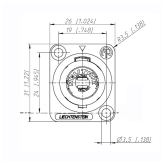 Neutrik NL4MP-ST Панельный разъём Speakon