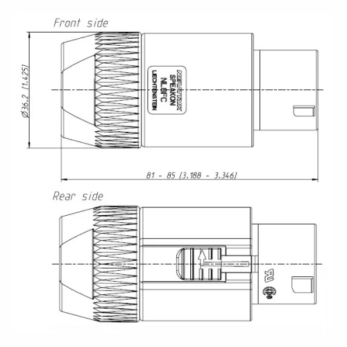 Neutrik NL8FC Кабельный разъём Speakon