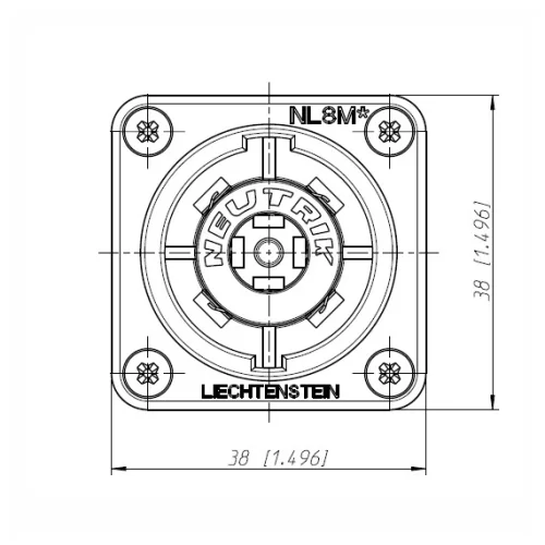 Neutrik NL8MM Переходник Speakon-Speakon