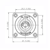 Neutrik NLT4MP Панельный разъем Speakon