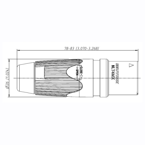 Neutrik NLT4MX Кабельный разъем Speakon