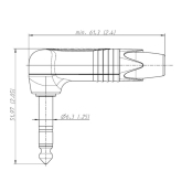 Neutrik NP3RX-B Разъем Jack 6.3 мм "папа"