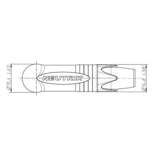 Neutrik NP3RX-B Разъем Jack 6.3 мм "папа"