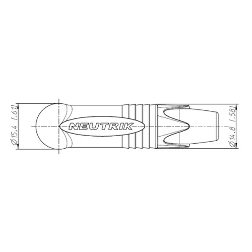 Neutrik NP3RX-B Разъем Jack 6.3 мм "папа"