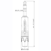 Neutrik NP3X-B Разъем Jack 6.3 мм "папа"