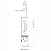 Neutrik NP3X-B Разъем Jack 6.3 мм "папа"