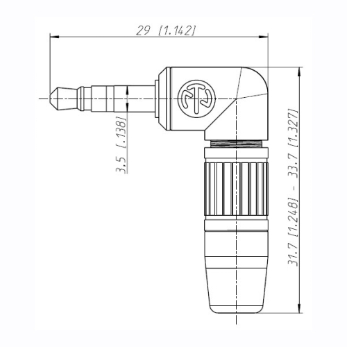 Neutrik NTP3RC-B Кабельный разъем jack 3.5 мм "папа"