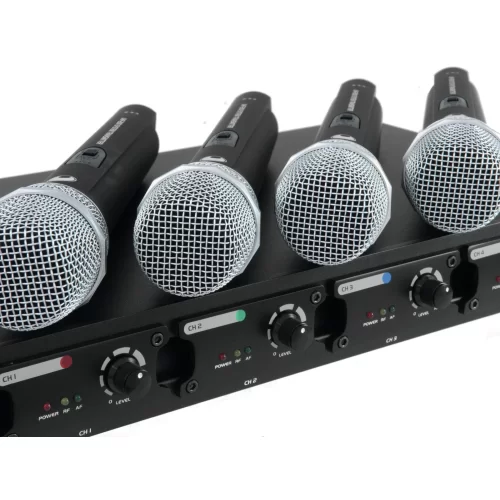 Omnitronic UHF-204 Wireless Mic System Радиосистема с 4 ручными микрофонами