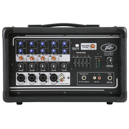 Peavey PV 5300 5-канальный активный микшерный пульт, 2х100 Вт.