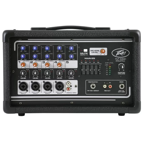 Peavey PV 5300 5-канальный активный микшерный пульт, 2х100 Вт.