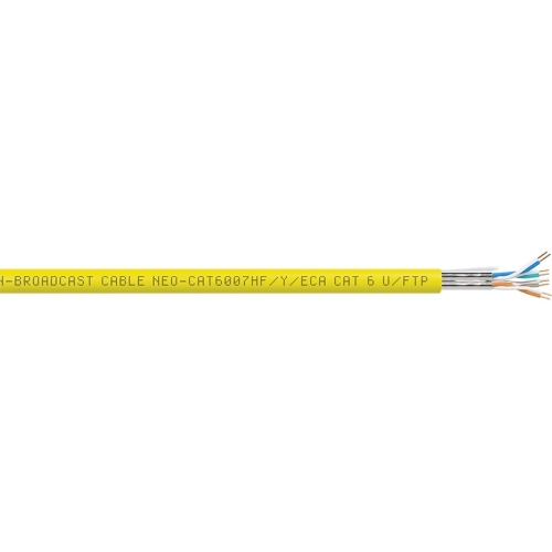 Percon NEO-CAT6007HF/Y/ECA Витая пара CAT6, U/FTP, 4х2х0,11 кв.мм (AWG 27), 4х2х0,11