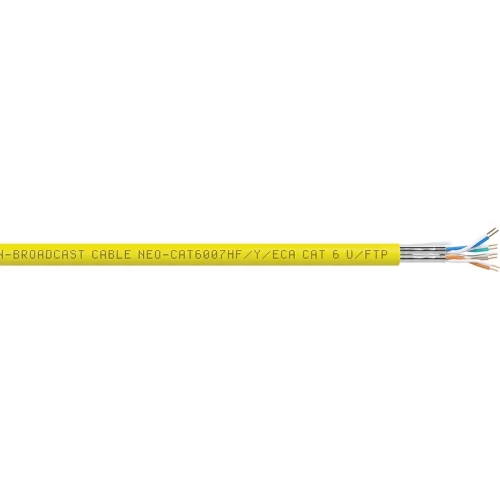 Percon NEO-CAT6007HF/Y/ECA Витая пара CAT6, U/FTP, 4х2х0,11 кв.мм (AWG 27), 4х2х0,11