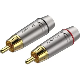 Roxtone RF2P-NG (SET) Набор из 2-х разъемов. RCA "Тюльпан" красный+черный