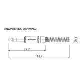 Roxtone RJ3PP-BN Разъем Jack 1/4'' (6,3 мм) стерео