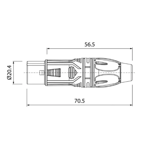 Roxtone RX3F-BS Разъем кабельный XLR(3) «мама».