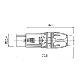 Roxtone RX3F-NG Разъем кабельный XLR(3) «мама»