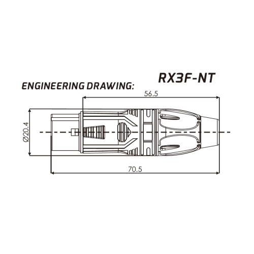 Roxtone RX3F-NT Разъем кабельный XLR(3) "мама"